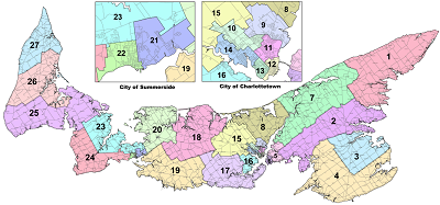 PEI electoral map